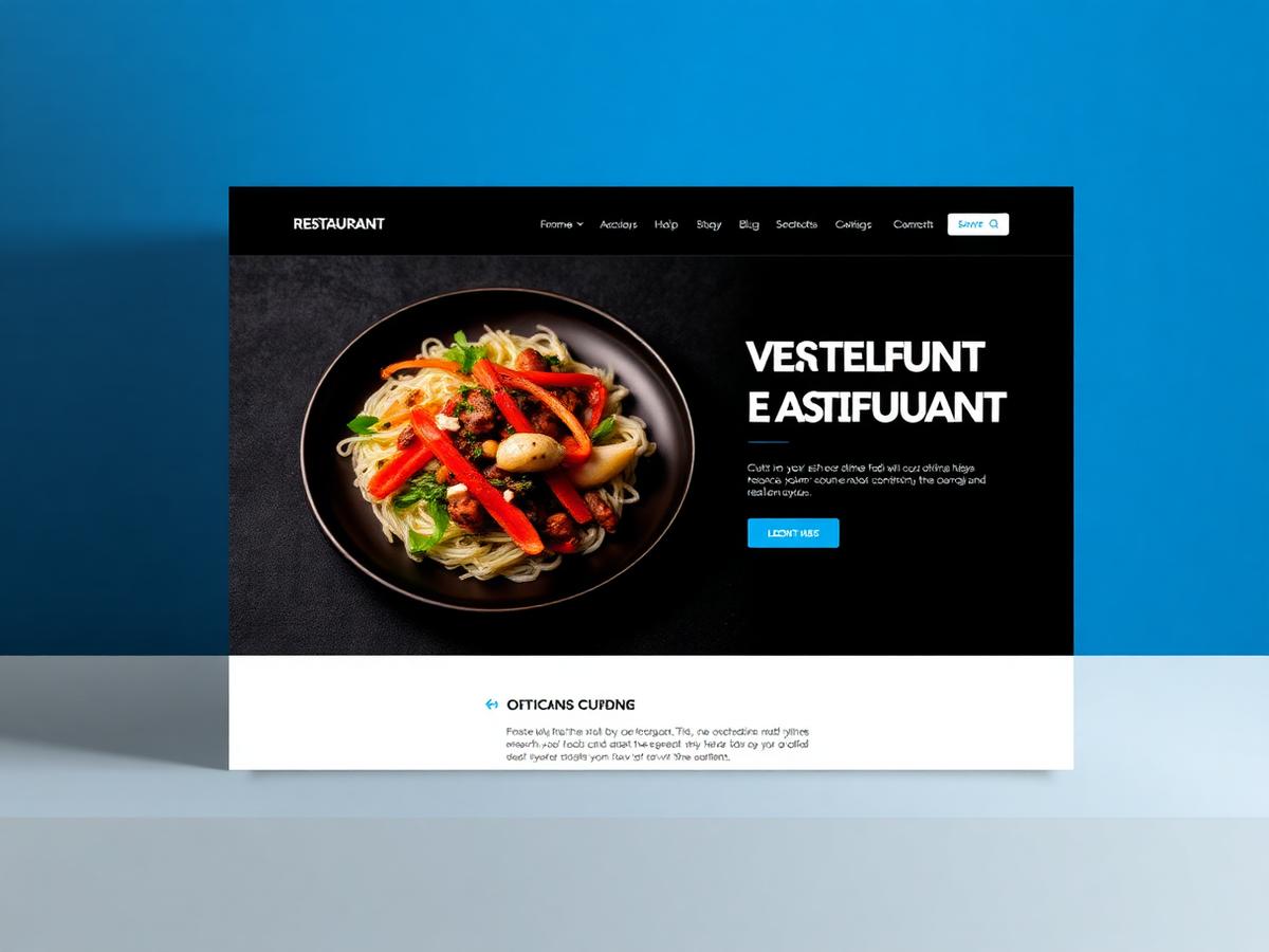 Restaurant Website design for Saffron & Ash